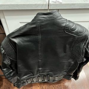 Men’s leather riding jacket